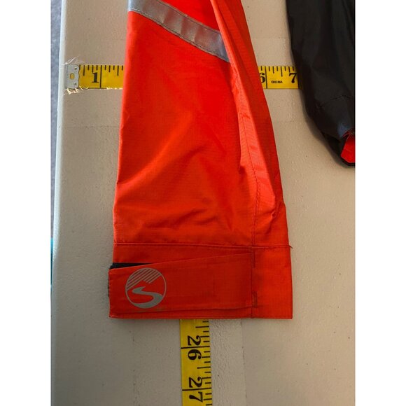 Showers Pass Waterproof Cycling Jacket Orange With Reflective Accents Medium - Picture 12 of 12